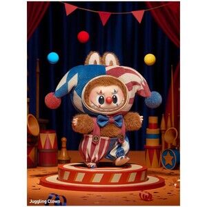 POP MART WHY SO SERIOUS Series Vinyl Plush - Juggling Clown LABUBU
